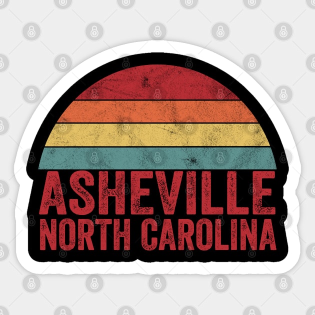 Vintage Asheville North Carolina Sticker by ChadPill